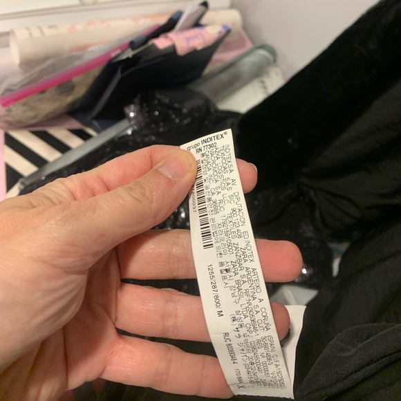 Zara TRF black faux fur hoodie - Picture 6 of 7